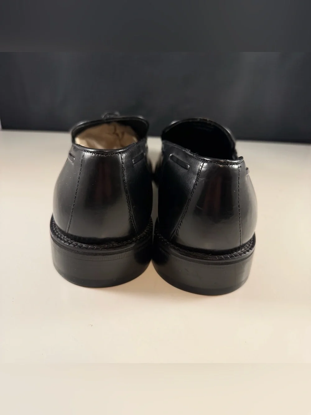 Cole Haan City Mens Black Leather Tassel Loafers- Size 10.5 C- New No Box (Read)